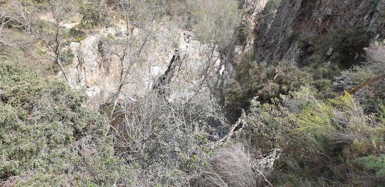 Vistas cascada del hervidero